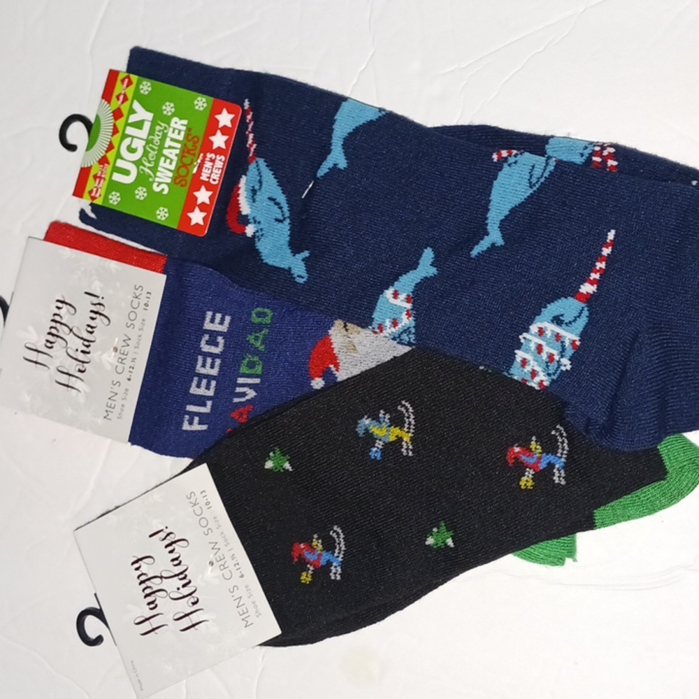 Men's Holiday ugly sweater socks